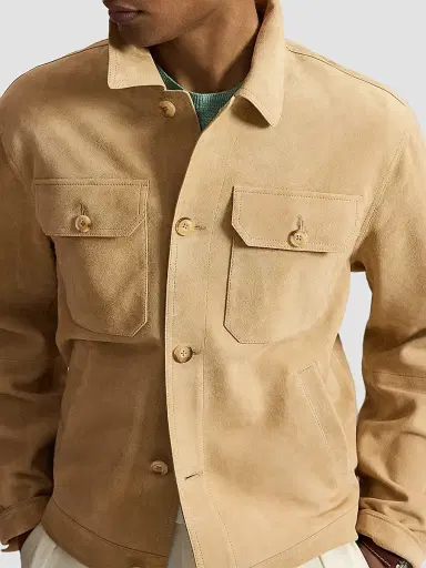 Polo Ralph Lauren Men's Ashdale Suede Jacket - Cafe Tan Suede - Size XXL | Thumbnail 5 Polo Ralph Lauren Men's Ashdale Suede Jacket - Cafe Tan Suede - Size XXL | Thumbnail 5