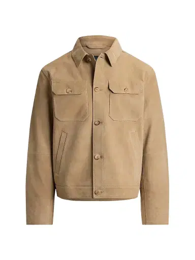 Polo Ralph Lauren Men's Ashdale Suede Jacket - Cafe Tan Suede - Size XXL | Thumbnail 1 Polo Ralph Lauren Men's Ashdale Suede Jacket - Cafe Tan Suede - Size XXL | Thumbnail 1
