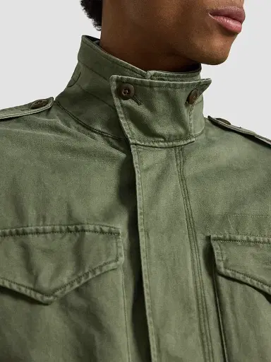 Polo Ralph Lauren Men's Big & Tall Field Jacket - Mint Olive Washed - Size XXL | Thumbnail 5
