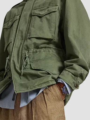 Polo Ralph Lauren Men's Big & Tall Field Jacket - Mint Olive Washed - Size XXL | Thumbnail 6