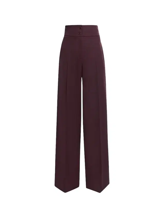 Altuzarra Women's Rudy Wool Straight-Leg Pants - Deep Cherry