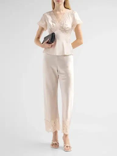 Cami NYC Women's Romola Satin Top - Oat | Thumbnail 2