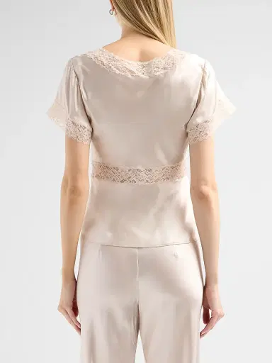 Cami NYC Women's Romola Satin Top - Oat | Thumbnail 3