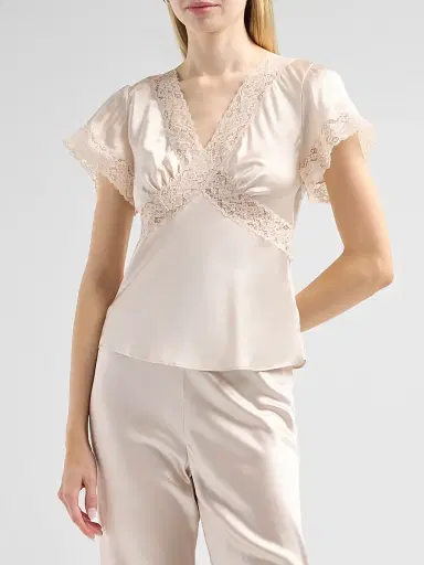 Cami NYC Women's Romola Satin Top - Oat | Thumbnail 4