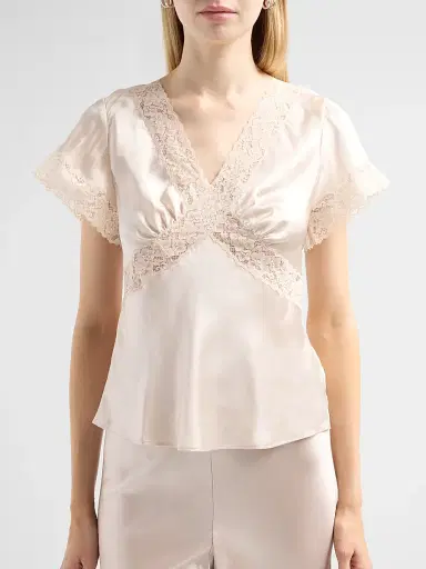 Cami NYC Women's Romola Satin Top - Oat | Thumbnail 5
