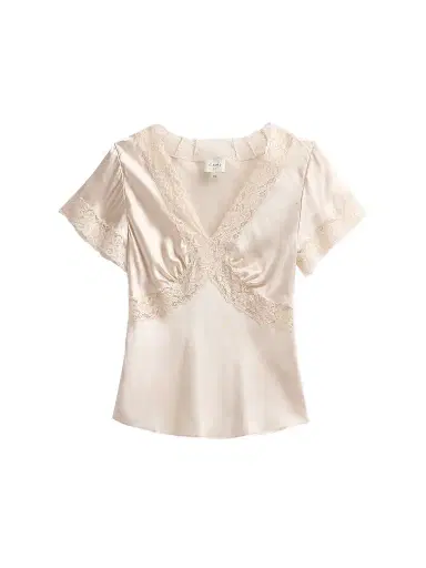 Cami NYC Women's Romola Satin Top - Oat | Thumbnail 1