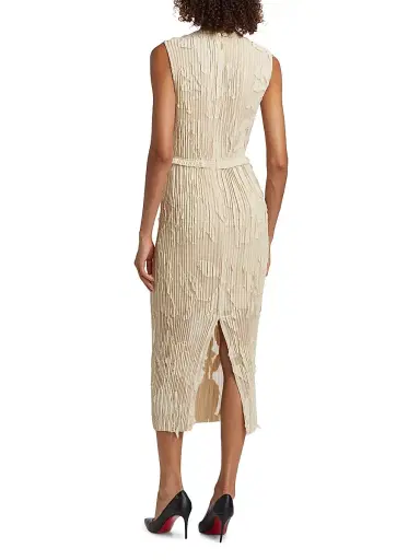 Jason Wu Collection Women's Pleated Fil Coupe Sheath Dress - Light Suede | Thumbnail 5 Jason Wu Collection Women's Pleated Fil Coupe Sheath Dress - Light Suede | Thumbnail 5
