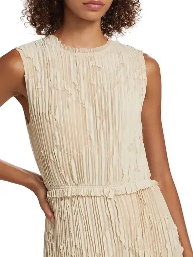 Jason Wu Collection Women's Pleated Fil Coupe Sheath Dress - Light Suede | Thumbnail 6 Jason Wu Collection Women's Pleated Fil Coupe Sheath Dress - Light Suede | Thumbnail 6