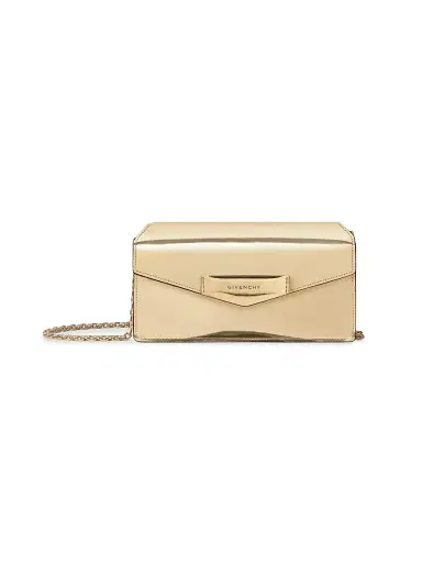 Givenchy Women's Antigona Wallet with Chain in Mirror Leather | Thumbnail 1 Givenchy Women's Antigona Wallet with Chain in Mirror Leather | Thumbnail 1
