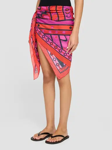 PUCCI Women's L'Alba Cotton Pareo | Thumbnail 4 PUCCI Women's L'Alba Cotton Pareo | Thumbnail 4
