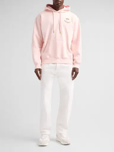 Casablanca Men's x Ladurée Embroidered Logo Hoodie - Pink | Thumbnail 2 Casablanca Men's x Ladurée Embroidered Logo Hoodie - Pink | Thumbnail 2