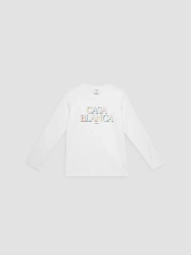 Casablanca Little Kid's & Kid's Stacked Logo Long-Sleeve T-Shirt - Stacked Logo