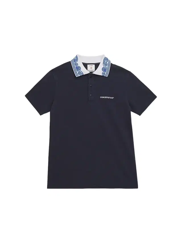 Casablanca Little Kid's & Kid's Wave Collar Polo Shirt - Cotton Pique
