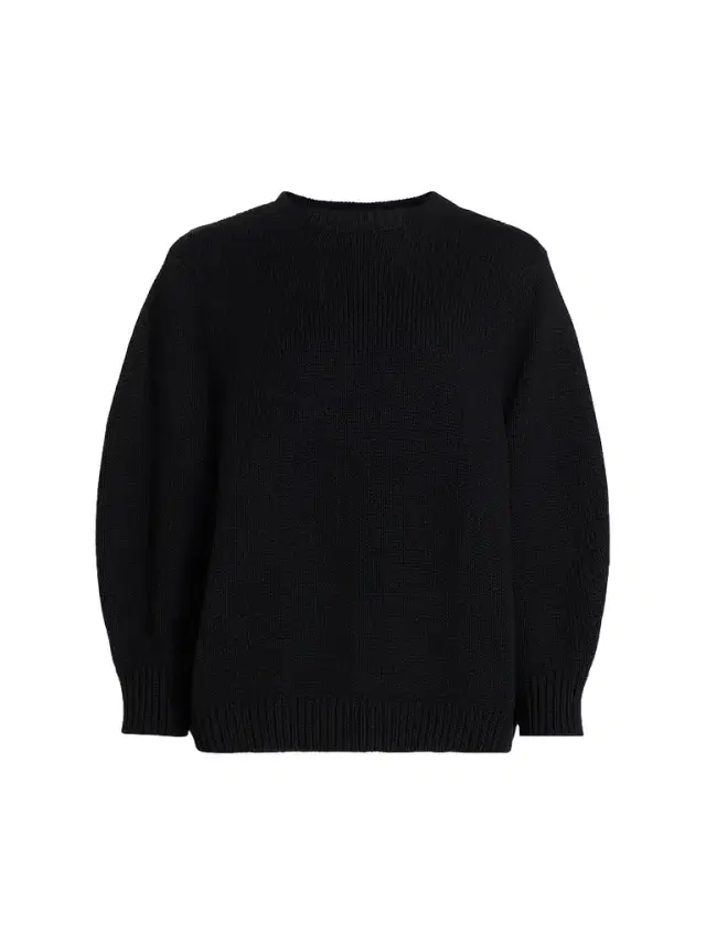 Toteme Women's Oversized Cotton Crewneck Sweater - Black