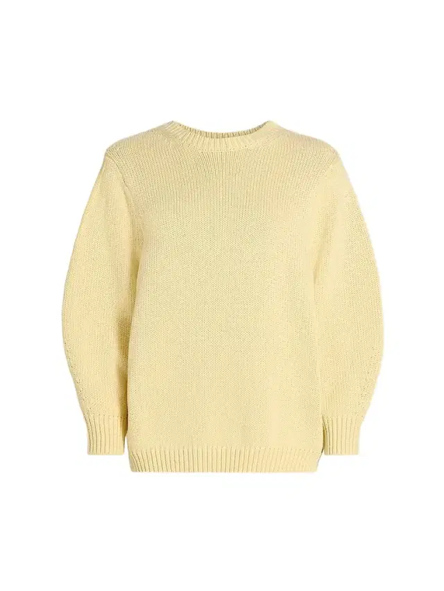 Toteme Women's Oversized Cotton Crewneck Sweater - Buttercup