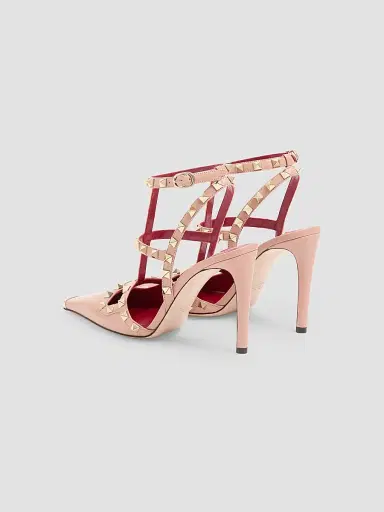 Valentino Garavani Women's Rockstud Kidskin 100MM Pumps - Phard | Thumbnail 3