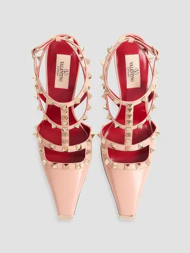 Valentino Garavani Women's Rockstud Kidskin 100MM Pumps - Phard | Thumbnail 4