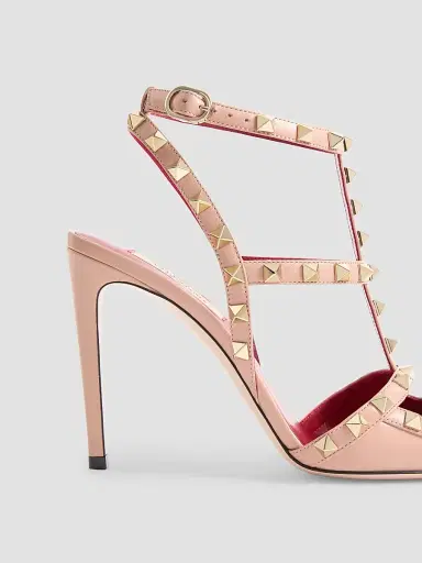 Valentino Garavani Women's Rockstud Kidskin 100MM Pumps - Phard | Thumbnail 6