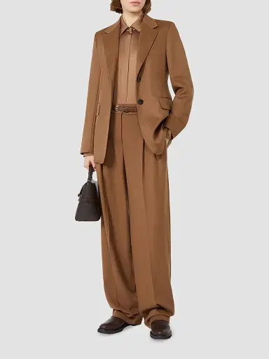 Max Mara Women's Wide Leg Trousers - Tobacco | Thumbnail 2 Max Mara Women's Wide Leg Trousers - Tobacco | Thumbnail 2