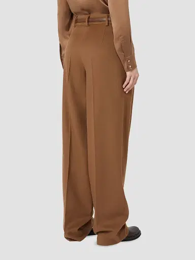 Max Mara Women's Wide Leg Trousers - Tobacco | Thumbnail 4 Max Mara Women's Wide Leg Trousers - Tobacco | Thumbnail 4