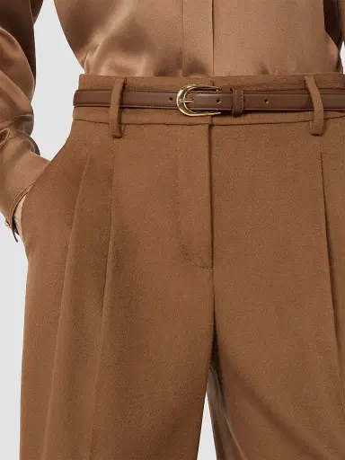 Max Mara Women's Wide Leg Trousers - Tobacco | Thumbnail 5 Max Mara Women's Wide Leg Trousers - Tobacco | Thumbnail 5