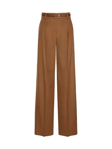 Max Mara Women's Wide Leg Trousers - Tobacco | Thumbnail 1 Max Mara Women's Wide Leg Trousers - Tobacco | Thumbnail 1