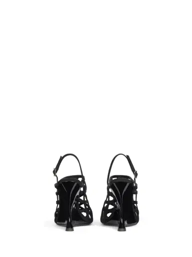 Balmain Wedge Cage sandals in suede | Thumbnail 4 Balmain Wedge Cage sandals in suede | Thumbnail 4