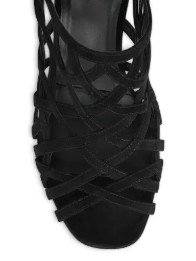 Balmain Wedge Cage sandals in suede | Thumbnail 5 Balmain Wedge Cage sandals in suede | Thumbnail 5