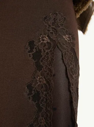 Balmain Knit midi skirt with lace | Thumbnail 4 Balmain Knit midi skirt with lace | Thumbnail 4