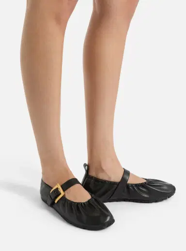 Balmain Anthem smooth leather ballet flats | Thumbnail 2