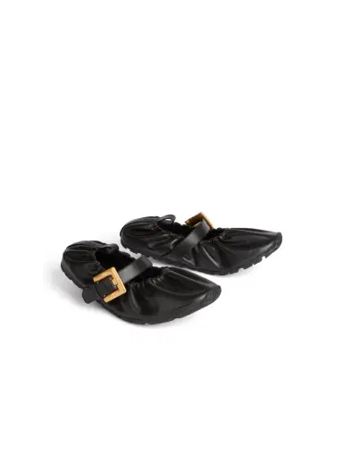 Balmain Anthem smooth leather ballet flats | Thumbnail 3
