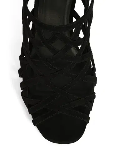 Balmain Wedge Cage sandals in suede | Thumbnail 5 Balmain Wedge Cage sandals in suede | Thumbnail 5