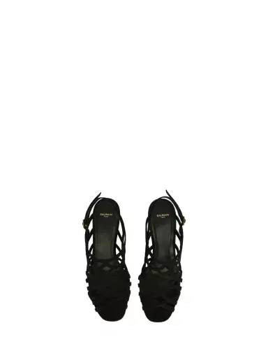 Balmain Wedge Cage sandals in suede | Thumbnail 6 Balmain Wedge Cage sandals in suede | Thumbnail 6