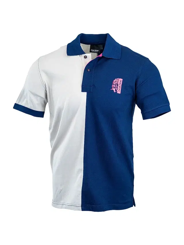 Maceoo Men's Mozartsplit Polo Shirt - Blue White