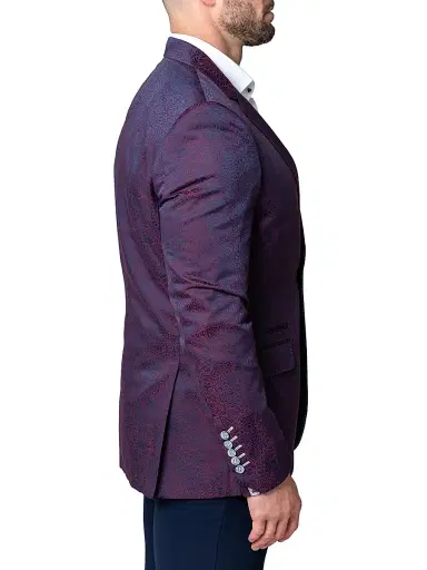 Maceoo Men's Blazer Socrates Moxy Multi - Dark Purple | Thumbnail 6