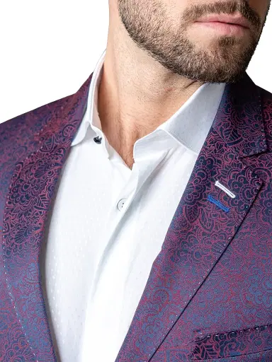 Maceoo Men's Blazer Socrates Moxy Multi - Dark Purple | Thumbnail 8