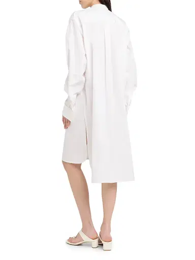 Bottega Veneta Women's Tuxedo-Bib Cotton Poplin Shirtdress | Thumbnail 5 Bottega Veneta Women's Tuxedo-Bib Cotton Poplin Shirtdress | Thumbnail 5