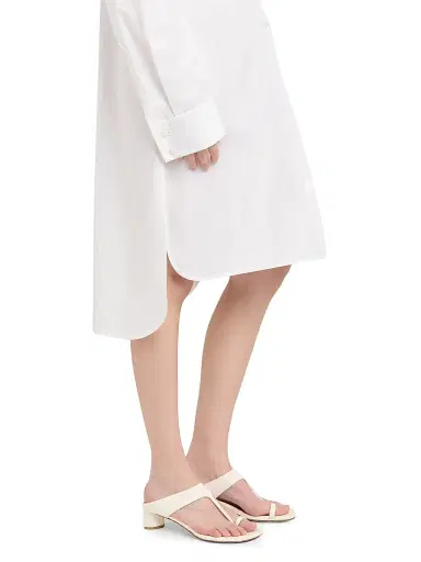 Bottega Veneta Women's Tuxedo-Bib Cotton Poplin Shirtdress | Thumbnail 6 Bottega Veneta Women's Tuxedo-Bib Cotton Poplin Shirtdress | Thumbnail 6