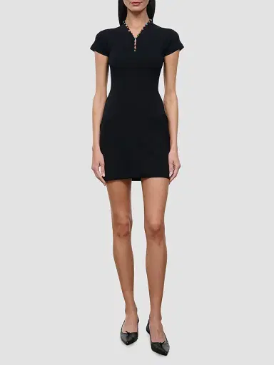 Staud Women's Tavi Beaded Mini Dress | Thumbnail 2 Staud Women's Tavi Beaded Mini Dress | Thumbnail 2