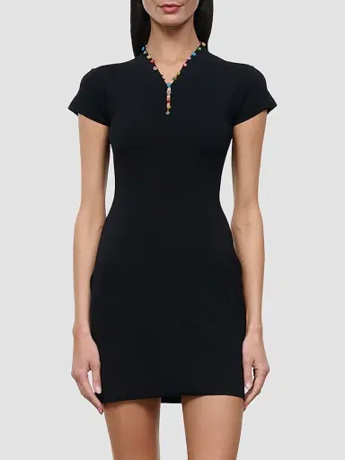 Staud Women's Tavi Beaded Mini Dress | Thumbnail 4 Staud Women's Tavi Beaded Mini Dress | Thumbnail 4
