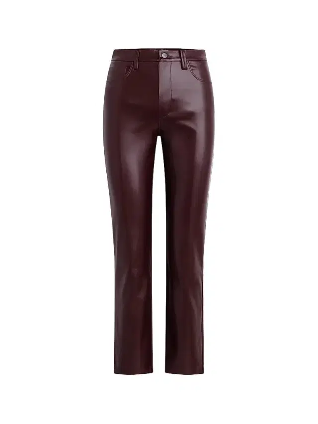 Joe's Jeans Women's The Lyra Faux Leather Slim Ankle Pants - Cabernet