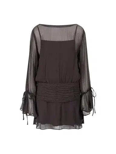 Staud Women's Beatrix Plissé Mini Dress | Thumbnail 1