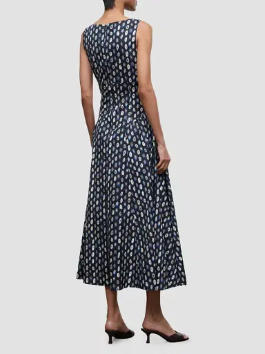 Staud Women's Gwen Printed Midi Dress | Thumbnail 3