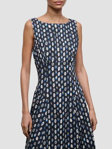 Staud Women's Gwen Printed Midi Dress | Thumbnail 4