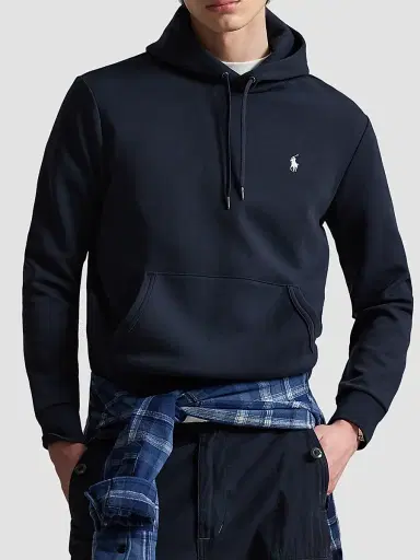 Polo Ralph Lauren Men's Double-Knit Drawstring Hoodie - Aviator Navy - Size XXL | Thumbnail 4 Polo Ralph Lauren Men's Double-Knit Drawstring Hoodie - Aviator Navy - Size XXL | Thumbnail 4