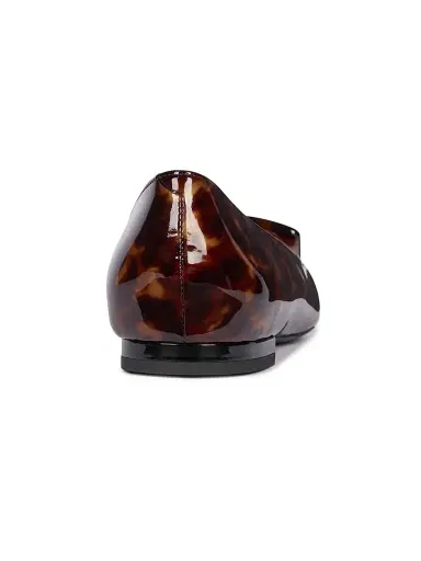 Roger Vivier Women's Gommettine Tortoiseshell-Print Patent Leather Ballerina Flats - Marrone Africa | Thumbnail 3 Roger Vivier Women's Gommettine Tortoiseshell-Print Patent Leather Ballerina Flats - Marrone Africa | Thumbnail 3