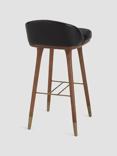 Arteriors Walsh Leather & Wood Bar Stool | Thumbnail 3 Arteriors Walsh Leather & Wood Bar Stool | Thumbnail 3