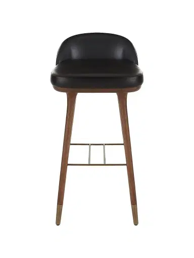 Arteriors Walsh Leather & Wood Bar Stool | Thumbnail 1 Arteriors Walsh Leather & Wood Bar Stool | Thumbnail 1
