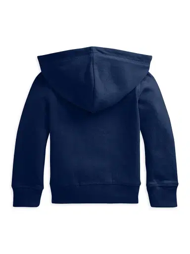 Polo Ralph Lauren Little Girl's Fleece Zip Hoodie - Newport Navy - Size 4 | Thumbnail 2