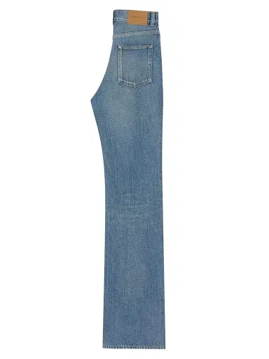Saint Laurent Women's 70's Authentic Medium Denim Jeans - Authentic Medium Blue | Thumbnail 2